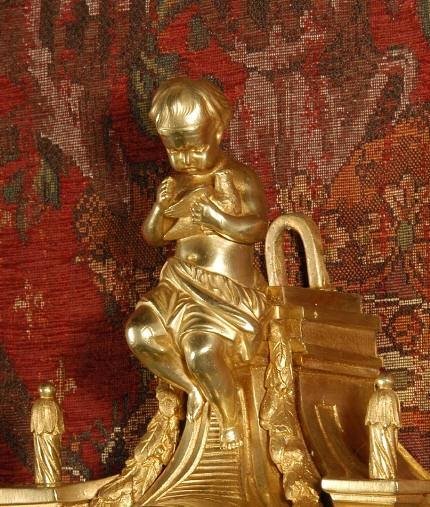 fig 3. ***** SOLD ***** Stunning Louis XVI Cartel Clock - A. D. Mougin